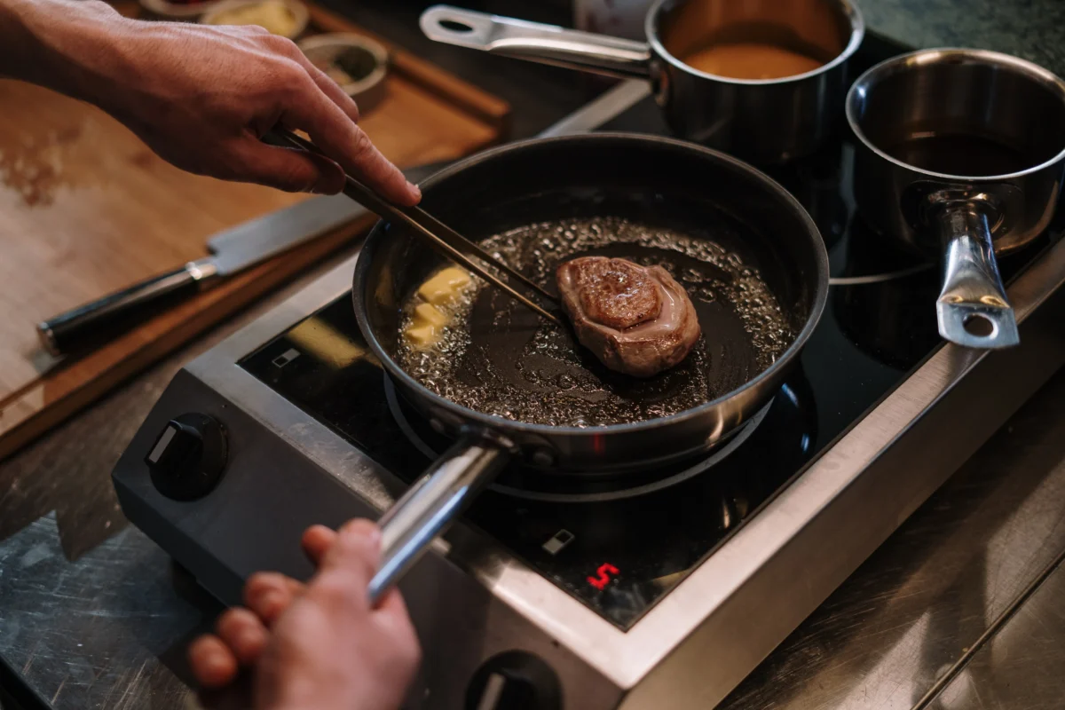 deep frying on stovetop temperature