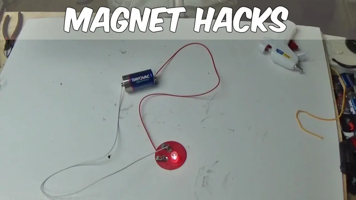 diy magnet hack shows you where the studs are